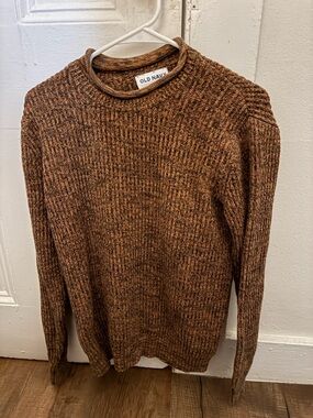 Old Navy Women’s Brown Marled Crew Sweater